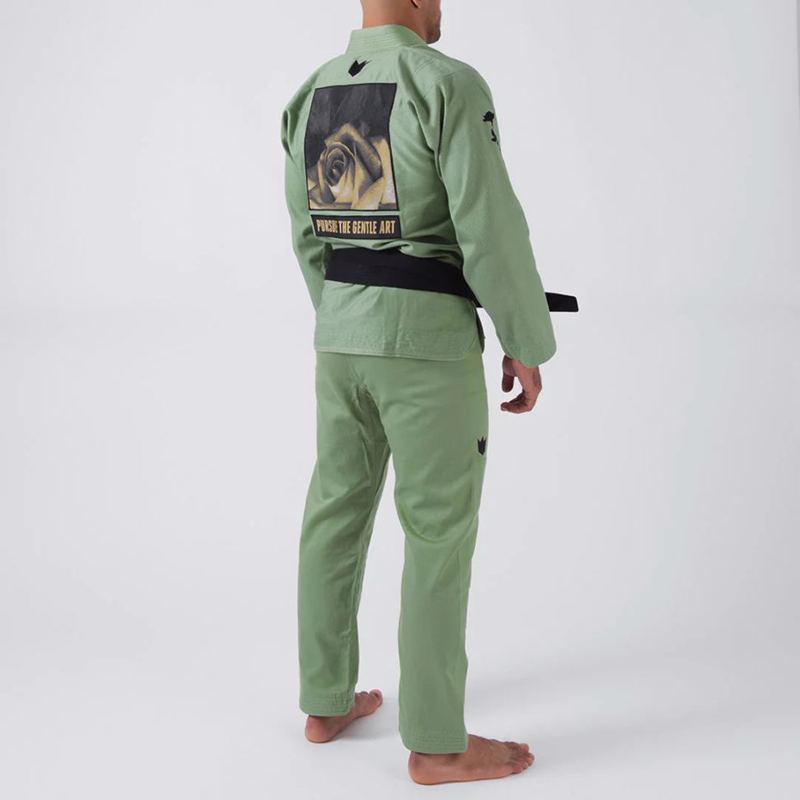 Kingz Pursue the Gentle Art Jiu Jitsu Gi - avocado